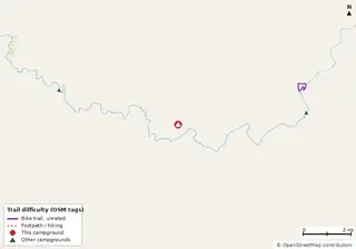 Map of trails near Stephen Foster Folk Culture Center State Park Campground