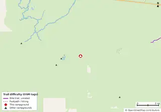 Map of trails near Sunday Bay Chickadee #1