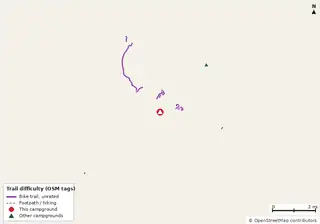 Map of trails near Wekiwa Springs State Park Campground