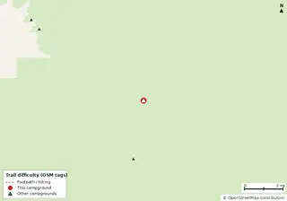 Map of trails near Willy Willy Indian Mound Campsite