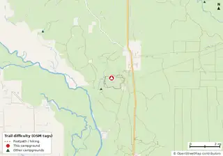 Map of trails near Wright Lake Campground