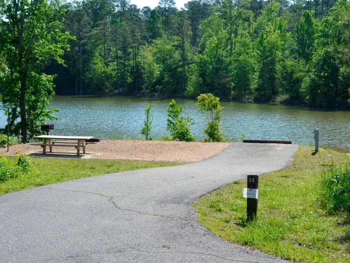 Driveway slope at Payne Campground-allatoona Lake