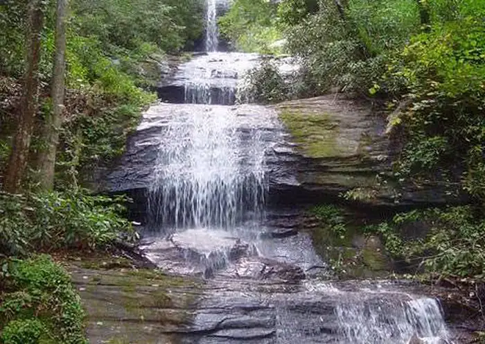 View from the Observation Deck at Desoto Falls Recreation Area
