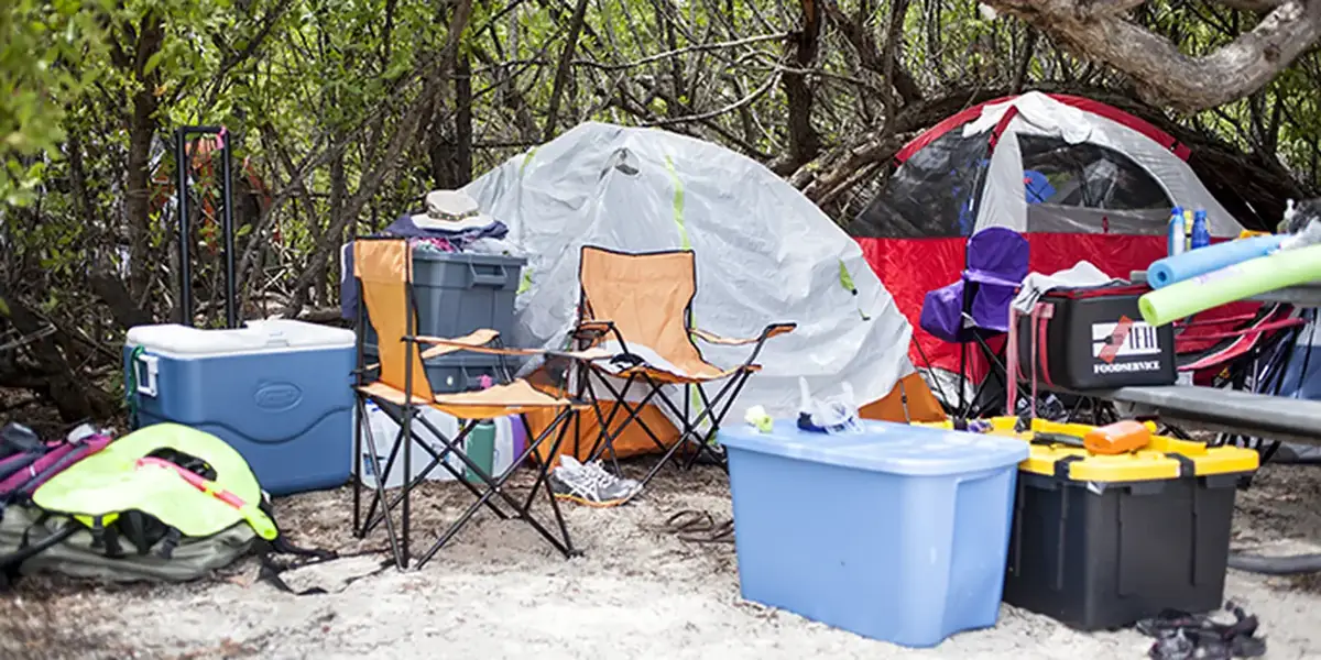 Tents at the Dry Tortugas at Garden Key Campground