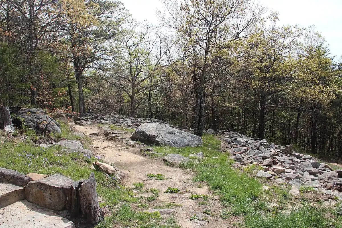 Fort Mountain State Park: Wall ruins on Fort Mountain, 2016