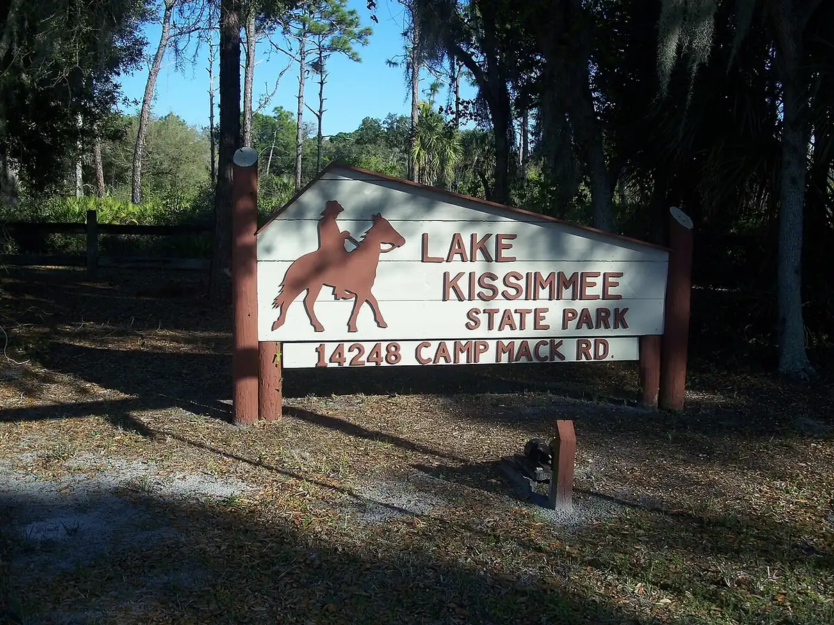 Lake Kissimmee State Park: Lake Kissimmee State Park: Park sign